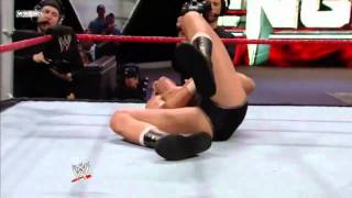 Randy Orton Dropkicks Cody Rhodes in mid air