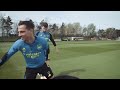 INSIDE TRAINING | Warming up for Villa | Jesus, Martinelli & Jorginho take part in the bin challenge