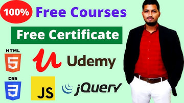 Udemy Free Courses Certificate HTML CSS JavaScript jQuery Online Classes & Many More #DeepShukla