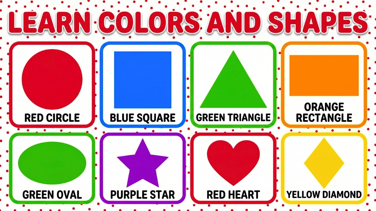 Learn Colors And Shapes for Toddlers | Preschool and Toddler Learning
