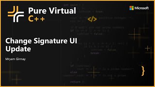 Change Signature UI Update