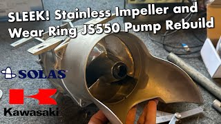 Kawasaki JS550 Standup JetSki Pump Rebuild | Solas Variable Pitch Impeller and Stainless Wear Ring