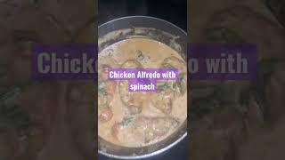 Chicken Alfredo with spinach #pasta #chicken #sundaydinner