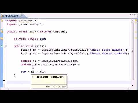 Intermediate Java Tutorial - 22 -  init for Applets