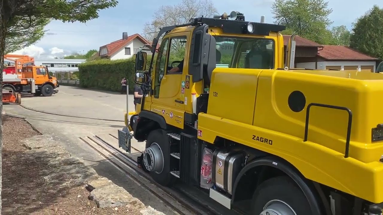 MB Unimog im Zweiwege-Einsatz bei ZAGRO in Bad Rippoldsau 2023 bei der UCG-Regionalgruppe Nordbaden