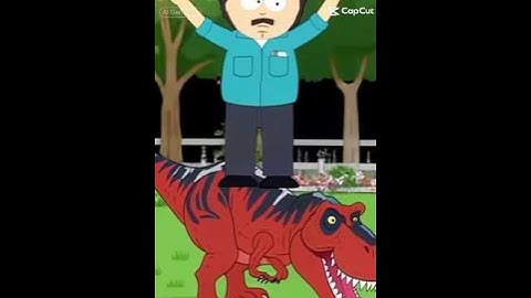 The day I met a dinosaur #capcut #ai #randy #southpark