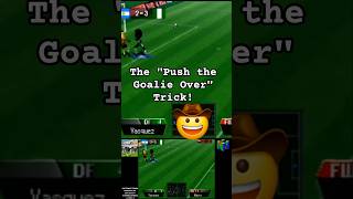 The "Push The Goalie Over" Trick! #ISS64 #Goalie #N64