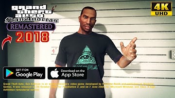 GTA San Andreas remastered 2018| GTA 6 4K graphics |ANDROID