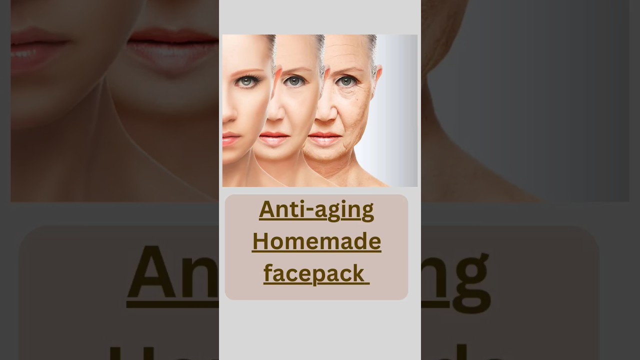 Anti-aging homemade facepack 😉😊/DIY anit-aging pack(follow for more 