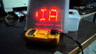 Moving Message Display using Atmega 16 AVR by RoboIndia.flv