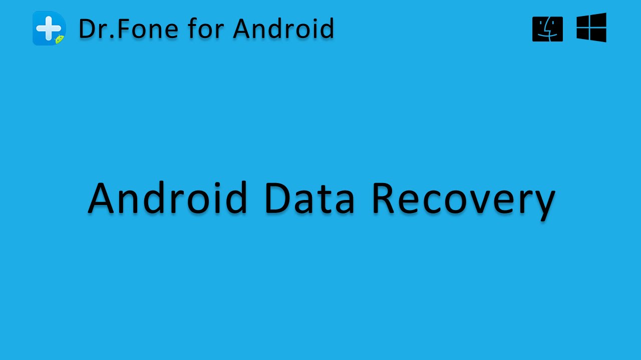 Wondershare Dr.Fone - Android Data Recovery - Youtube