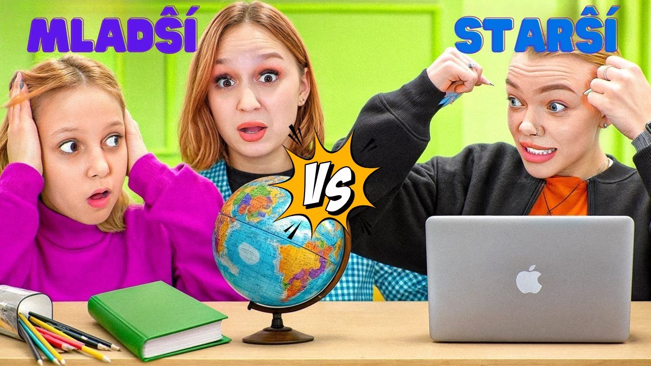 🎒 MLADŠÍ proti STARŠÍM ve škole! Co se děje? | Amelka Karamelka