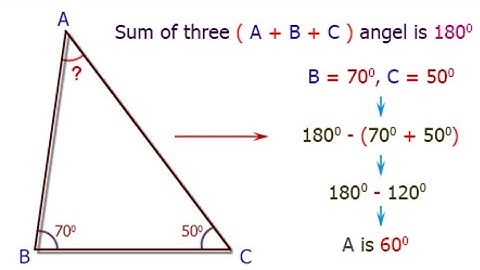 How to find third angle📐 if two angles are given