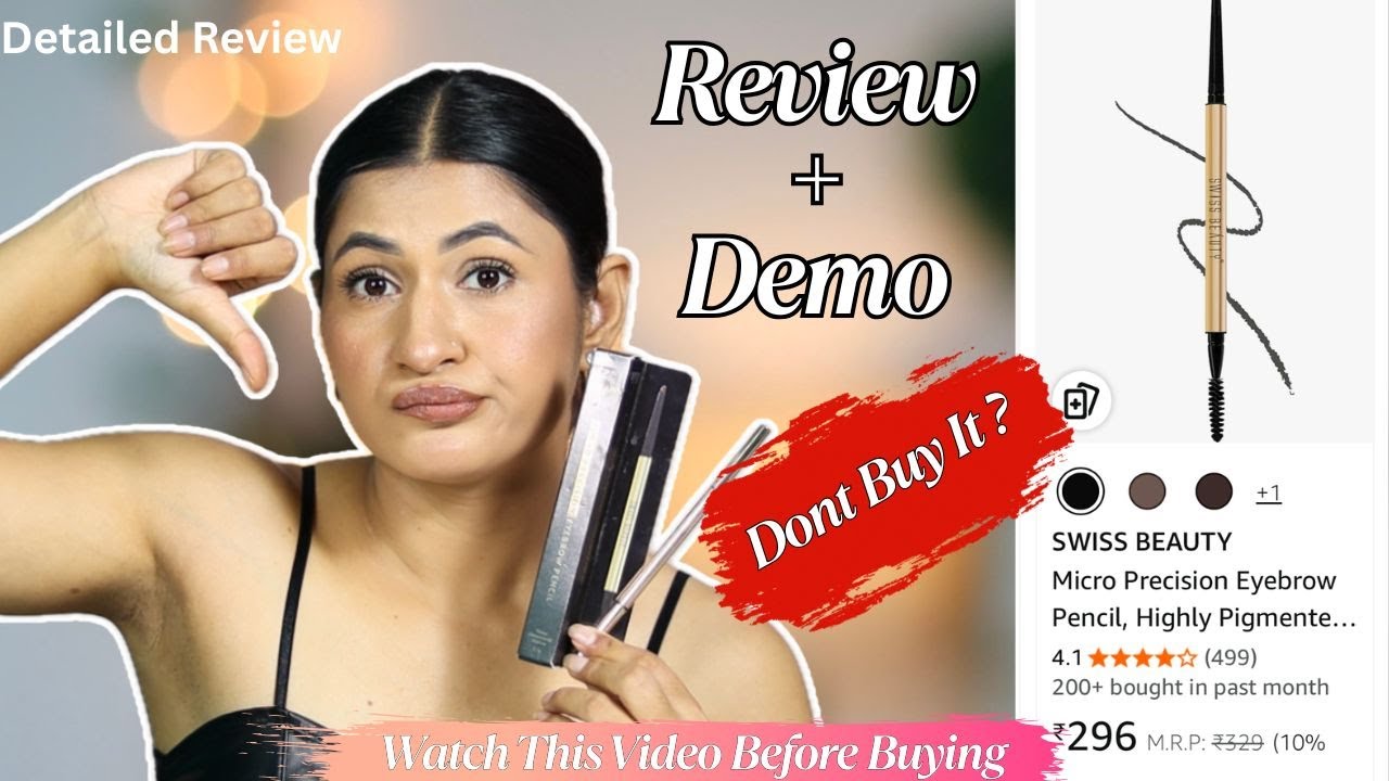 Swiss Beauty Micro Precision Eyebrow pencil Review | Watch this Video Before Buying |