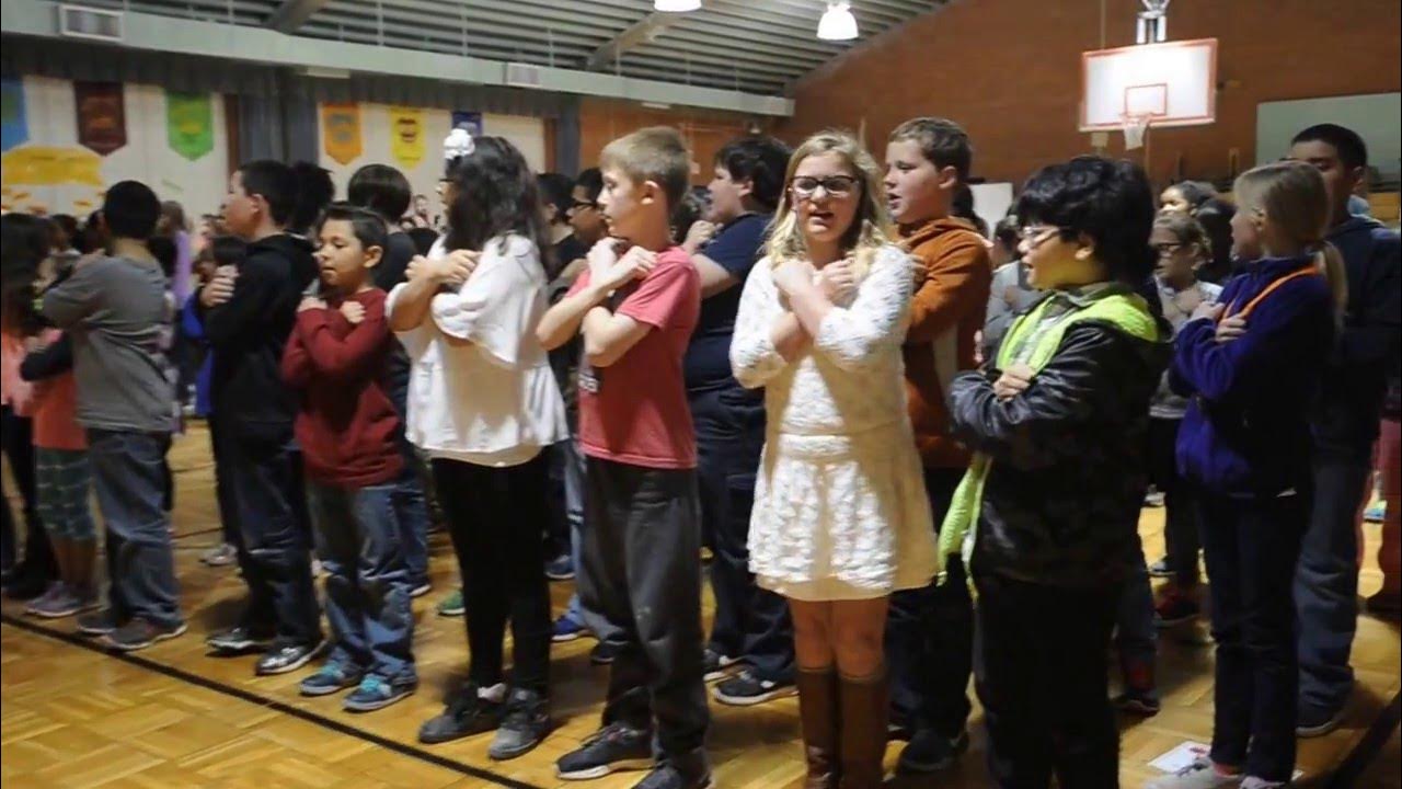 Dyess Elementary School students sing YouTube