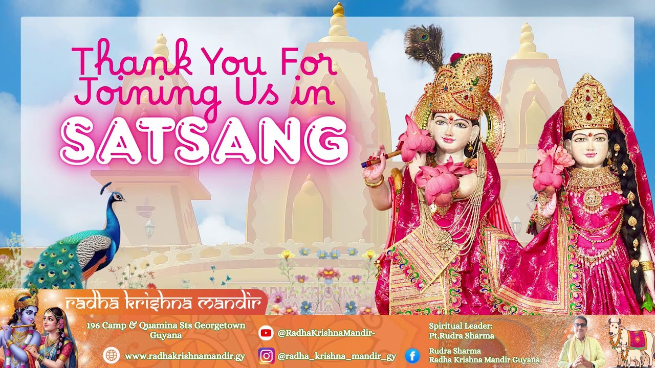 RADHA KRISHNA MANDIR GUYANA, Sunday Morning Satsang, February 22nd, 2026.