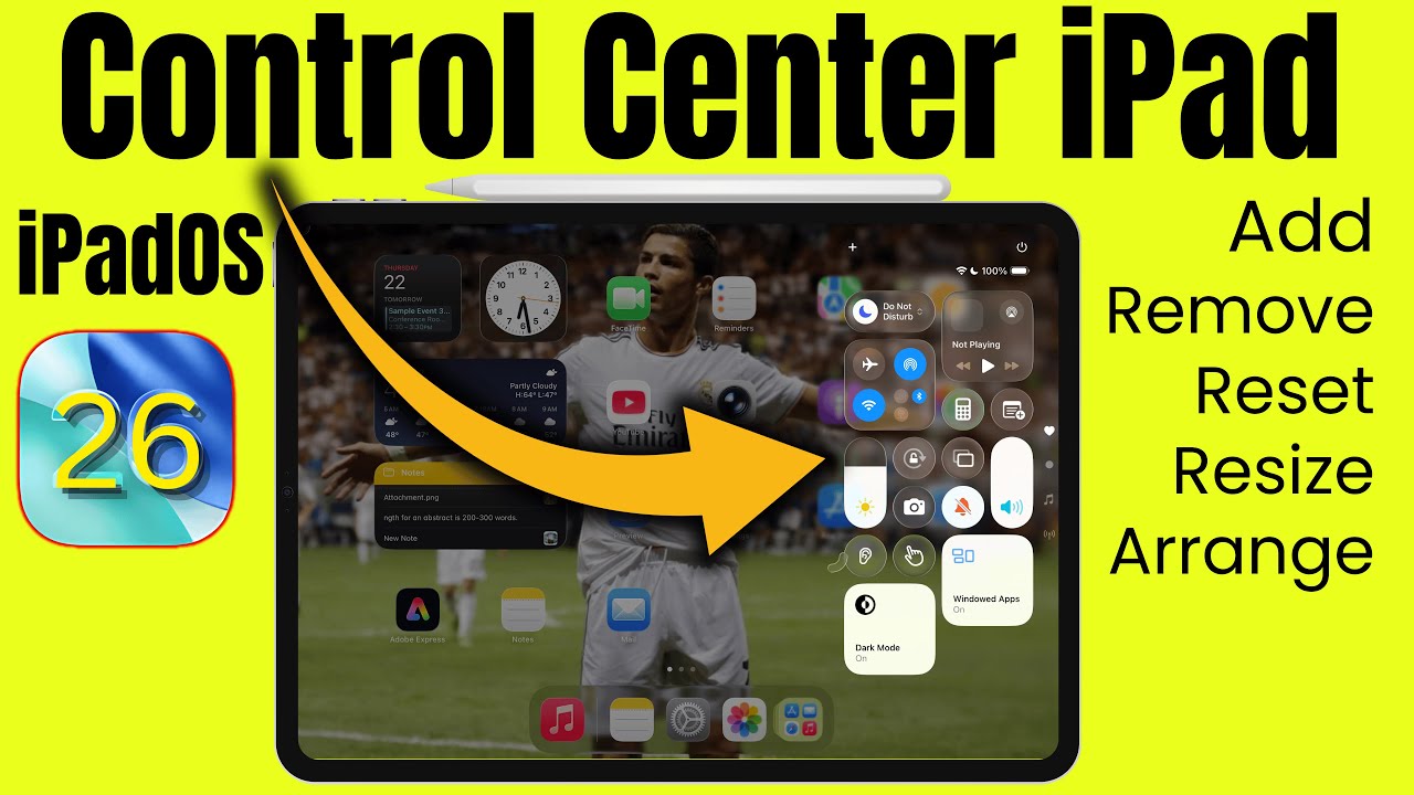 How to Customize Control Center on iPad (Add, Remove, Hide, Resize & Reset Control Center)