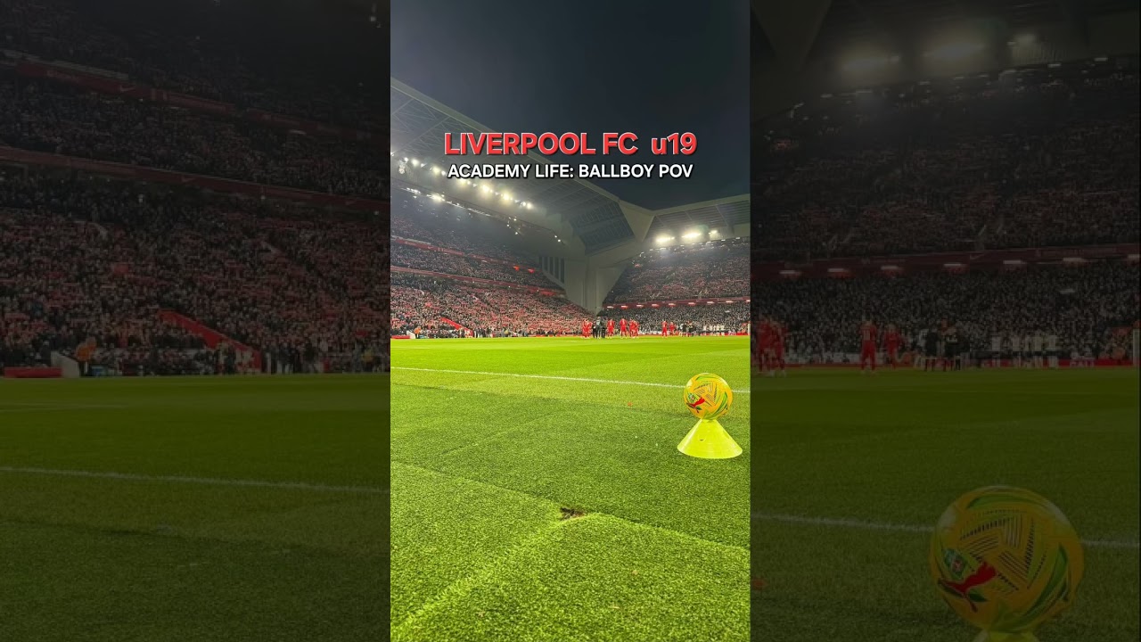 Liverpool FC u19: academy life: ball boy POV 