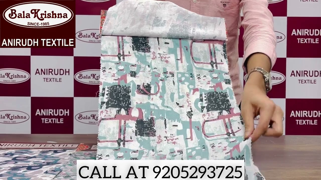 DIGITAL PRINT SHIRTING FABRIC MANUFACTURER IN SURAT 9205293725 