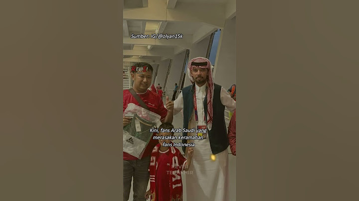 Fans Indonesia sambut fans Arab Saudi dengan keramahan