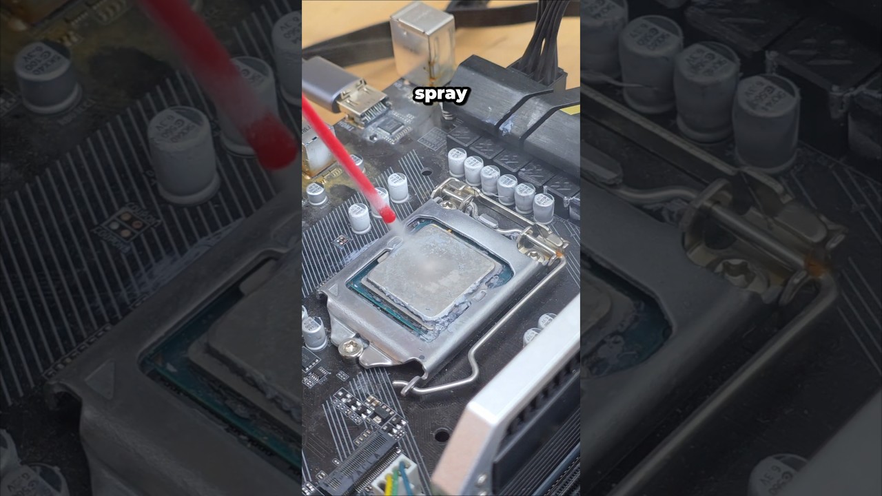 what happens if you spray a CPU with -51° Freeze-Gas?