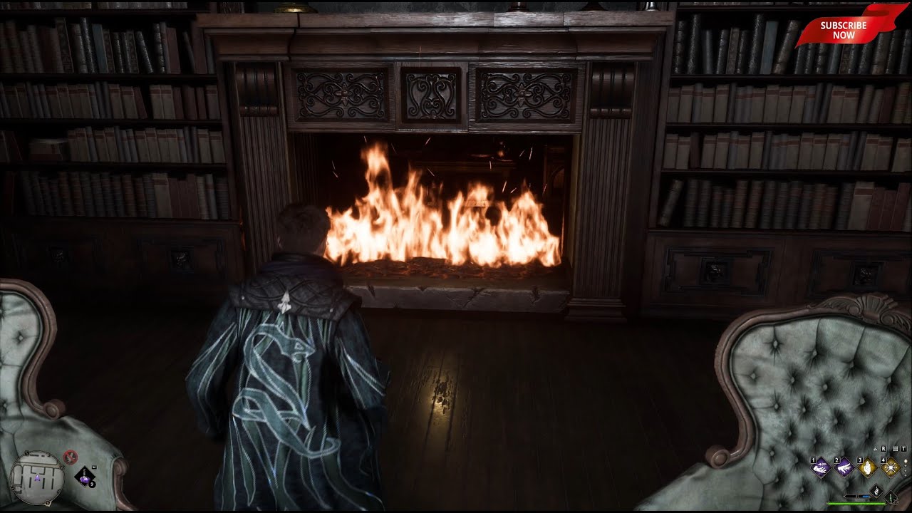 In the library is a Secret Room behind the Fireplace Hogwarts Legacy