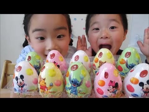 ディズニー カラフルエッグチョコ 原宿キディランドで購入 Disney Colorful Chocolate Eggs Youtube