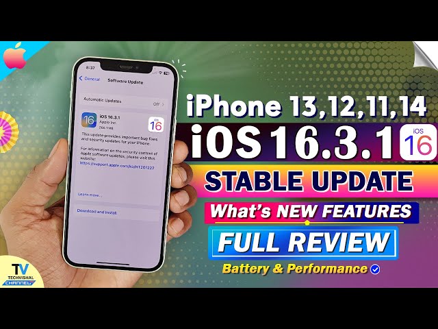 iOS 16.3.1 New Update Released | What's New? | iOS 16.3.1 Features