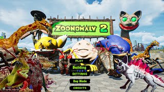Zoonomaly 2 Full Game Play | The Giant Cat Titan Appears! The Mutant Monster Army Attacks the Zoo!" screenshot 5