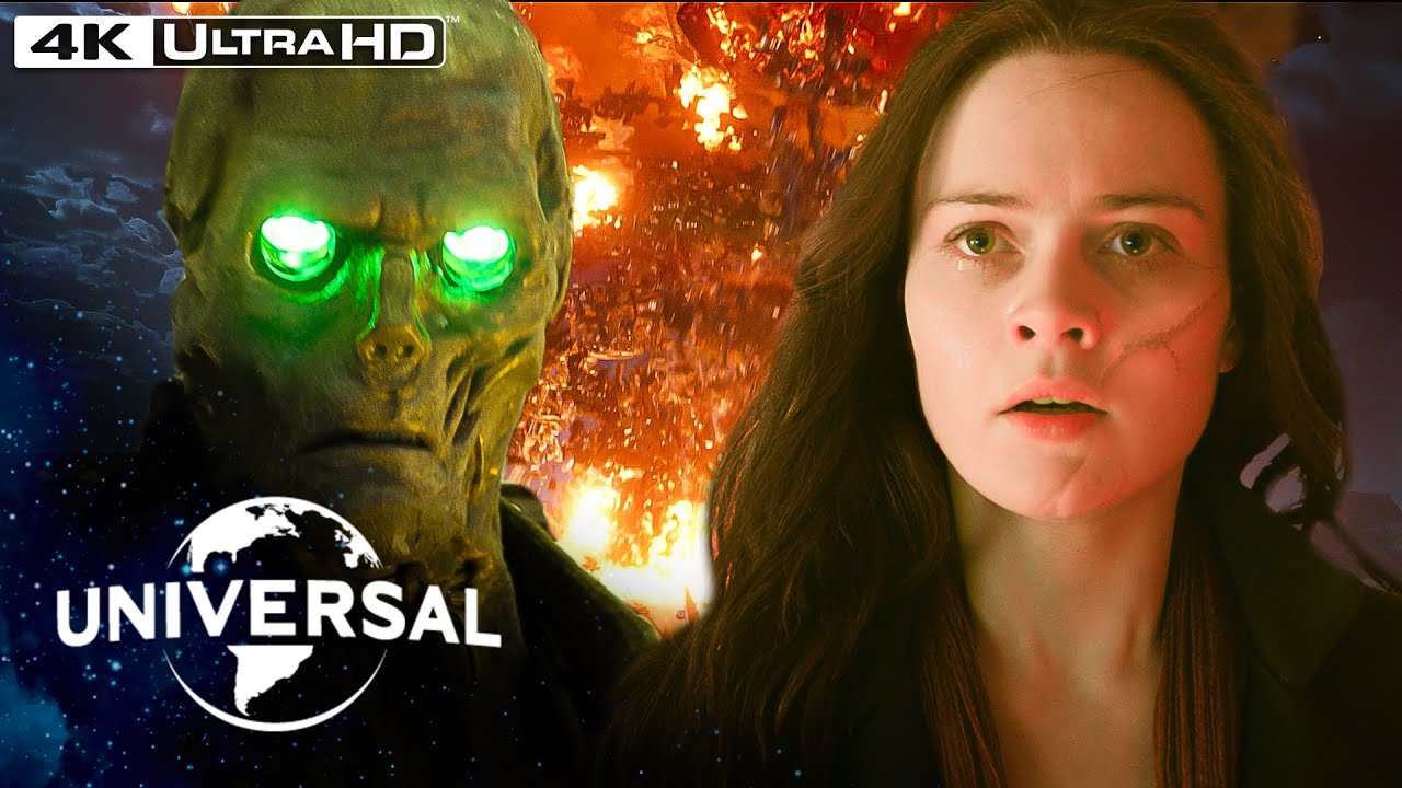 Mortal Engines | Shrike Brings Down Airhaven in His Pursuit of Hester in 4K HDR