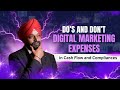 Do’s and Don’ts of Digital Marketing Expenses in Cash Flow & Compliances | 5 AM Cash Flow Mastery 🚀
