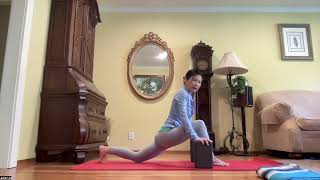 Hanumanasana Monkey Splits Yoga Pose with Support