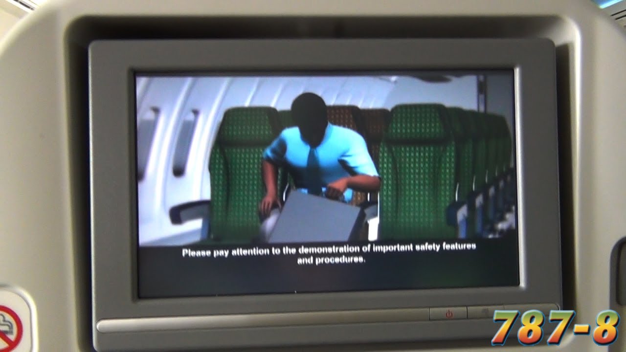 ETHIOPIAN BOEING 787 Safety Demo