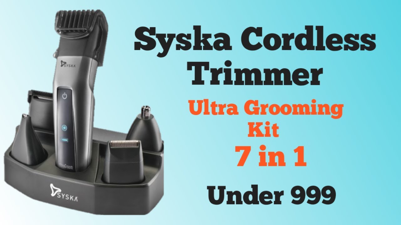 Syska HT3052K01 Cordless Trimmer  Unboxing  Review  all in one ultra grooming kit