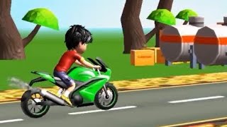 shiva cartoon game .Shiva Winter Biking Tales 2 is a sports cycling game screenshot 3