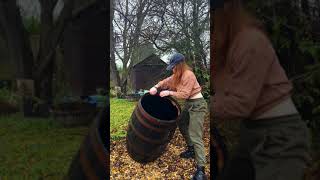 Making My Ice Bath From A Whiskey Barrel