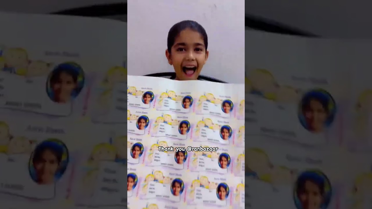 Big Smile -  Happy Customer | Personalized Name slips from RanBazaar