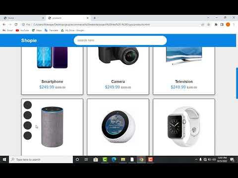 Ecommerce website design with free source code  html,css and javascript