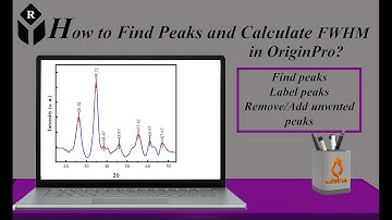 How to find peaks and calculate FWHM of data in Origin?