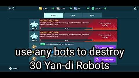 12th task destroy these Yan-Di Robots to complete task War Robots Yan-Di Robots List
