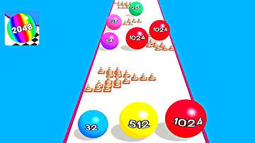 Ball Run 2048: Ball Games 3D ! All Levels Gameplay (69-79) android, ios
