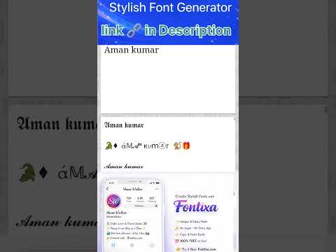 Stylish Text Generator ???? | Make Cool Fonts Online | Fontixa