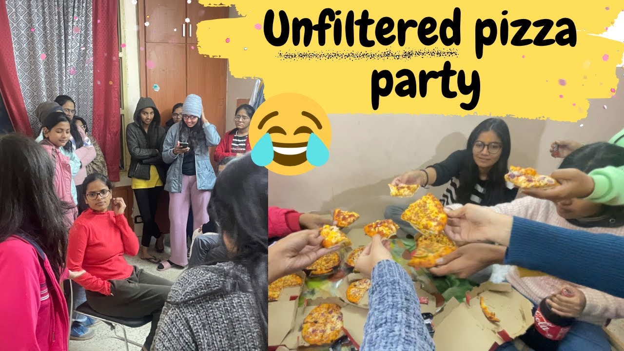 Unfiltered Pizza party in hostel 😂😂Comedy ,fun | MBBS VLOG |