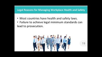 NEBOSH IG1 Element 1 Lecture 3 (Regulating health and safety)