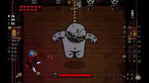 THE BINDING OF ISAAC REPENTANCE 700+ DAMAGE GREEDIER TAINED CAIN REALLY OP (ROCKBOTTOM + RED STEW)