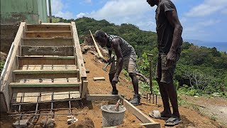 Making steps | ground god house renovation