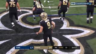 Rams vs saints missed pass interference play