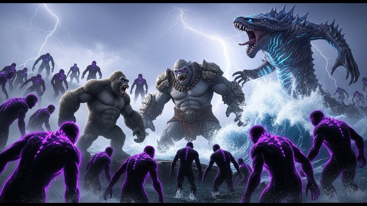The Rise of King Kong vs. Mega Troll vs. Sea Eater: Shadow Clone