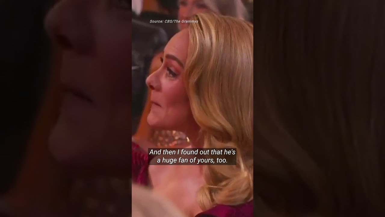 Adele Meets Her Dream Celebrity Dwayne The Rock Johnson At Grammys