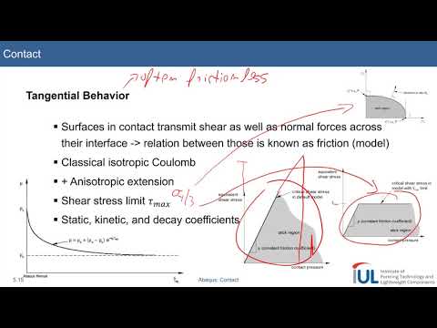 Abaqus Tutorial: Contact #4 Tangential Behavior